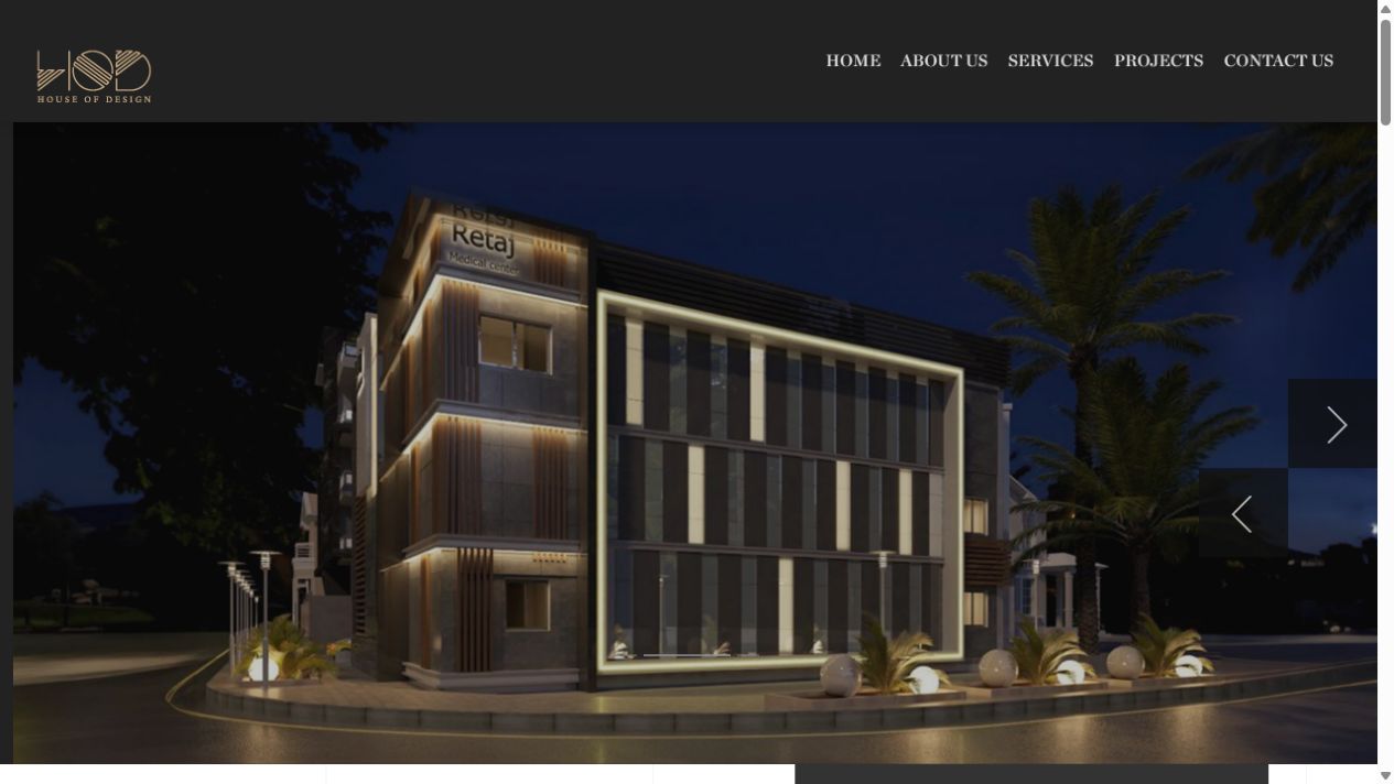 HOD website screenshot